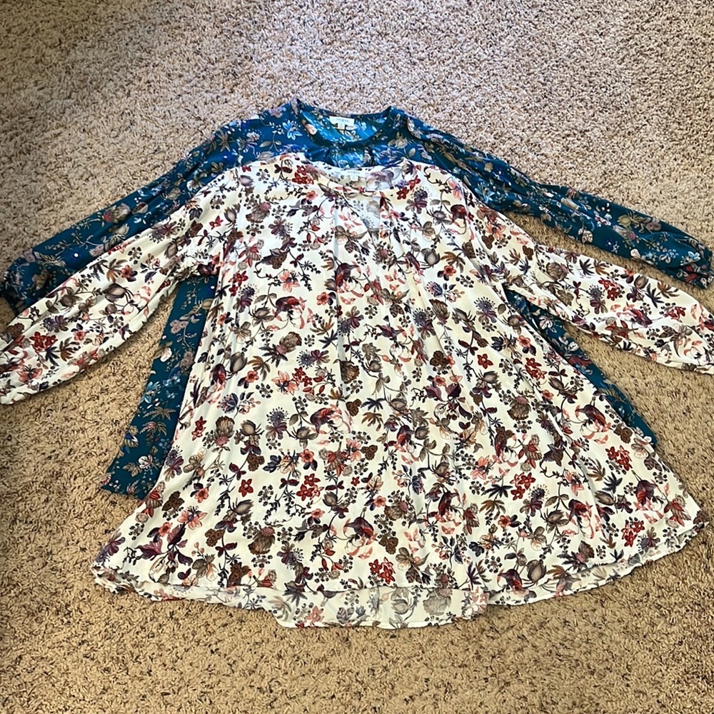 2 Umgee tunic tops